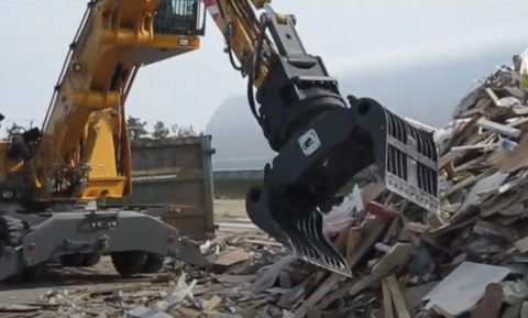 grappin pour déchets