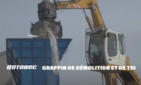 Grappin de démolition et de tri