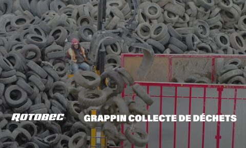 Grappin pour collecte de déchets
